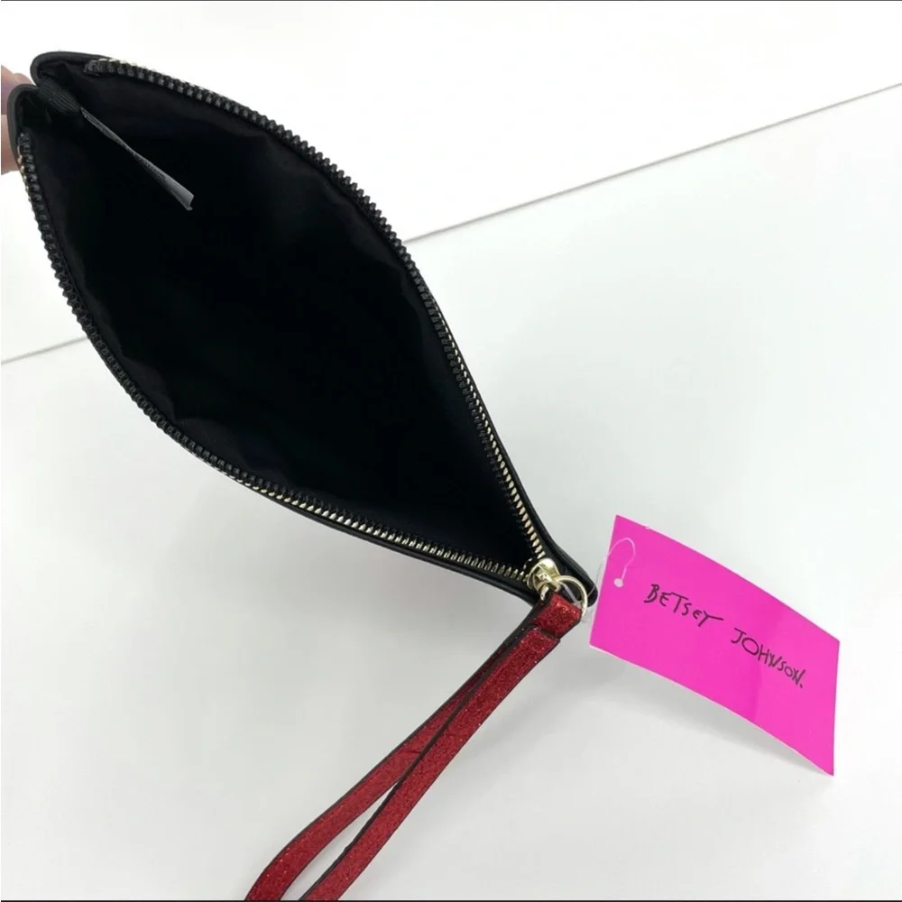 Betsey Johnson Jingle Kitsch Pouch Wristlet